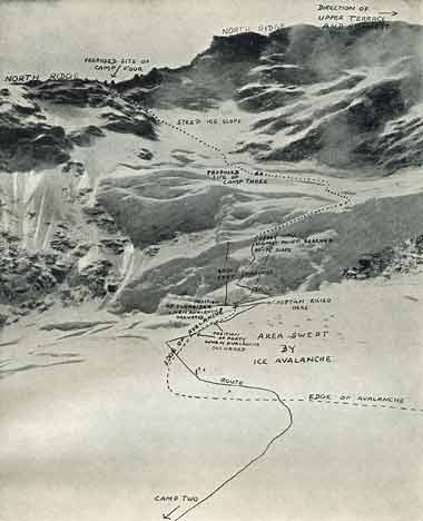 
The Proposed Route Up The Great Ice Wall On Kangchenjunga Northwest Face 1930 - The Kangchenjunga Adventure book cover
